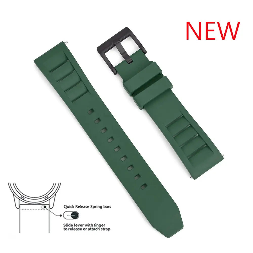 Smartwatch Rubber Strap Wrist Belt Endless Slides